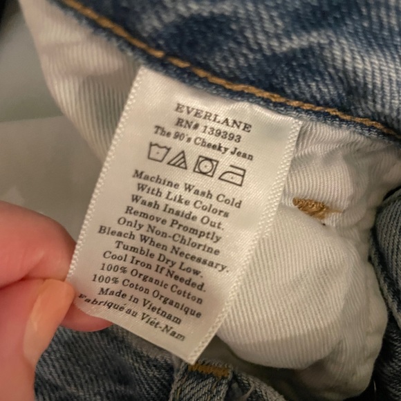 Everlane 90’s Cheeky Jeans 100% Organic Cotton - Picture 3 of 5